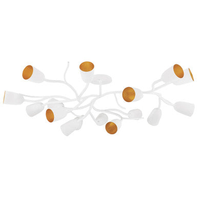 Hudson Valley Lighting Vine Semi Flush in White Plaster 5067-WP