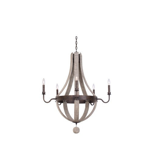 Kalco Harper 5 Light Chandelier 506870FG