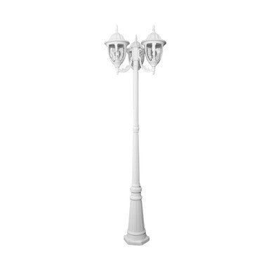 Acclaim Lighting Suffolk 3-Head Textured White Post Light in Textured White 5069TW