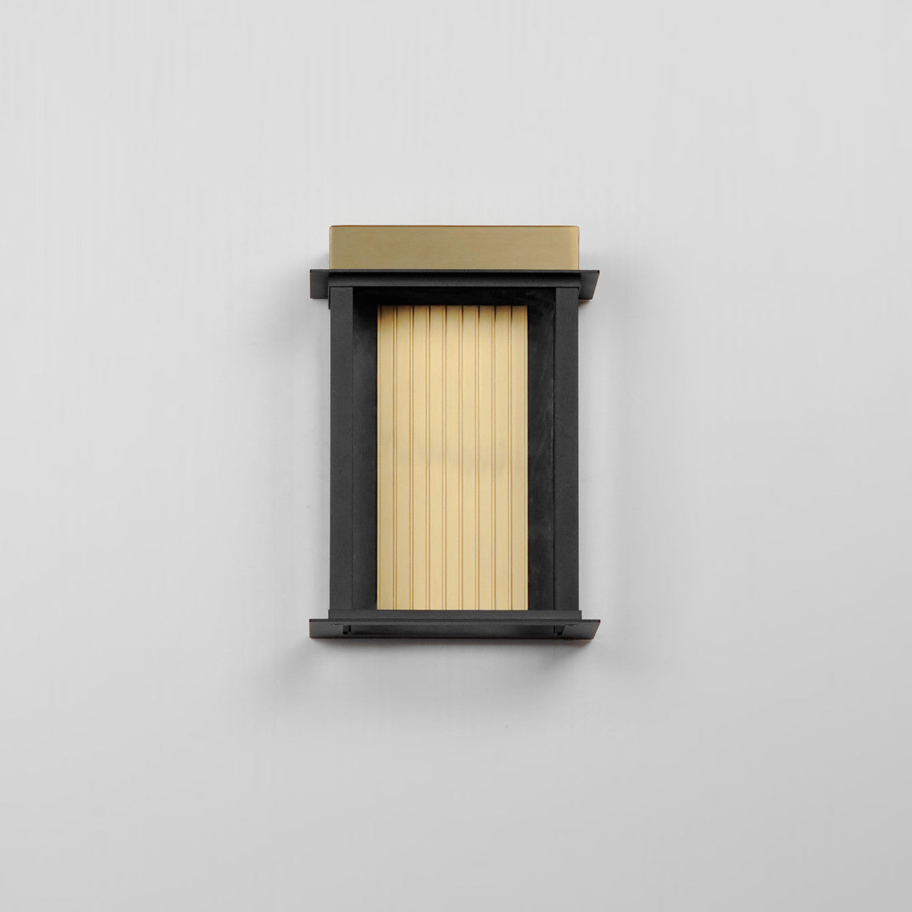 Maxim Rincon Small LED Outdoor Sconce in Black / Gold 50752BKGLD