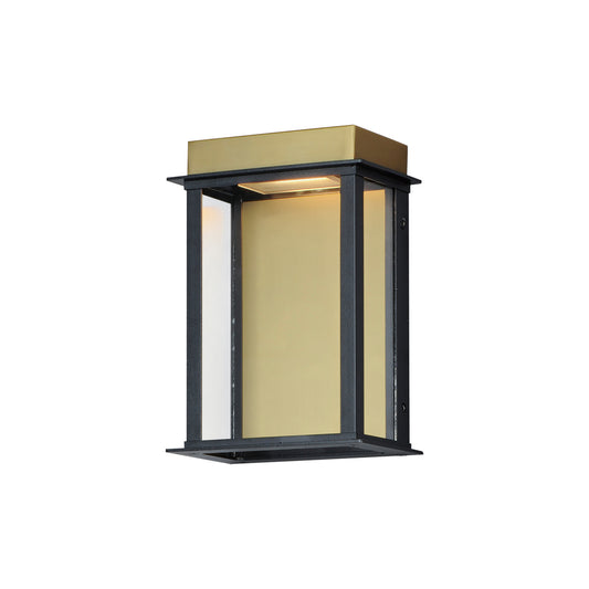 Maxim Rincon Small LED Outdoor Sconce in Black / Gold 50752BKGLD