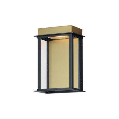 Maxim Rincon Small LED Outdoor Sconce in Black / Gold 50752BKGLD