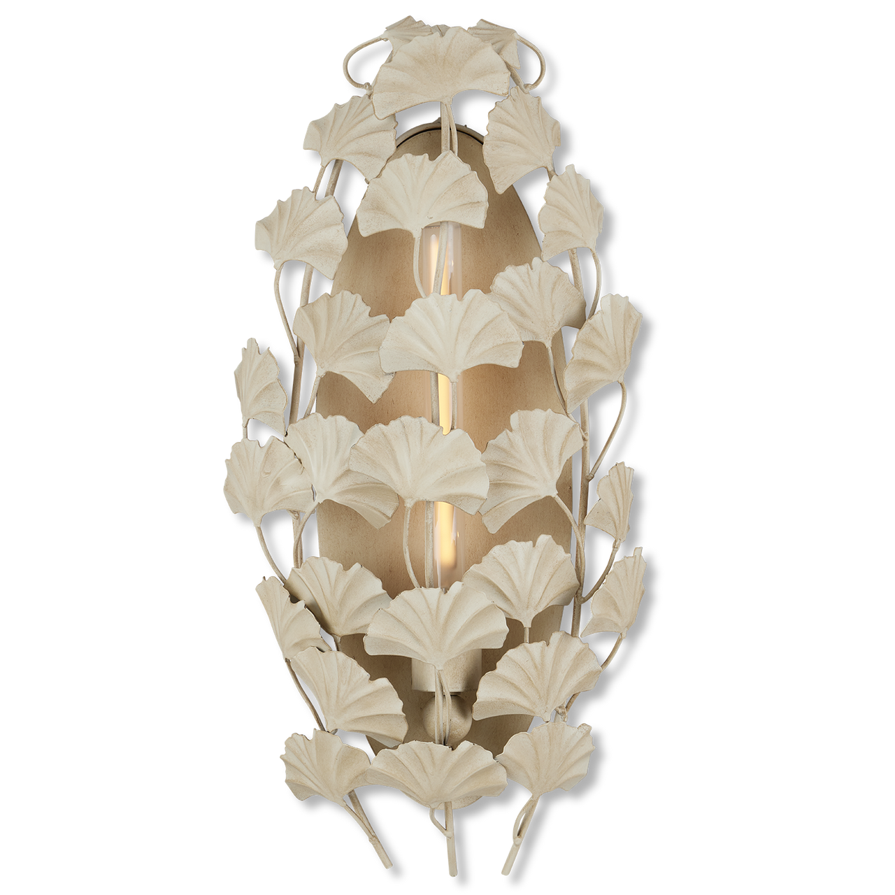 Currey & Co. Maidenhair Ivory 1-Light Wall Sconce 5000-0230