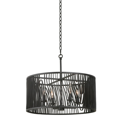 Kalco Morre 21 Inch Convertible Pendant / Semi Flush 507541BI