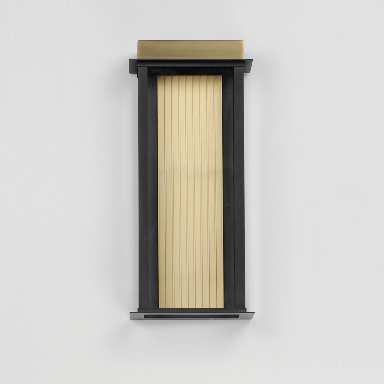 Maxim Rincon Large LED Outdoor Sconce in Black / Gold 50754BKGLD