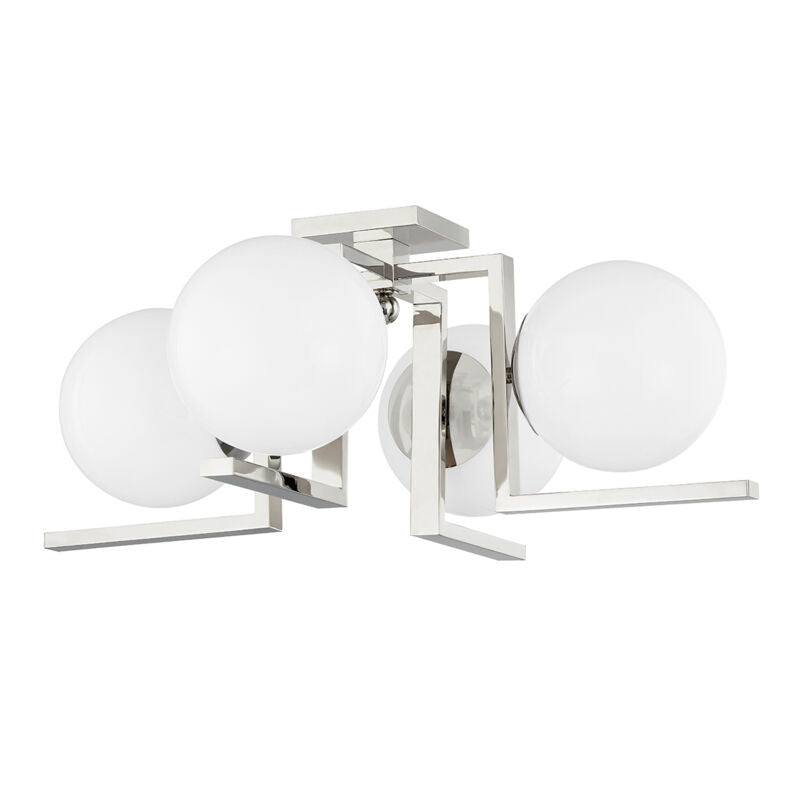 Hudson Valley Lighting Tanner Semi Flush in Polished Nickel 5084-PN