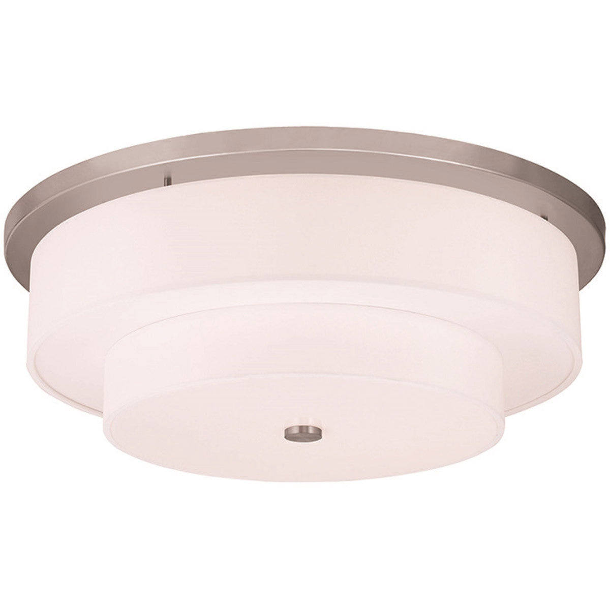 Livex Lighting Meridian Collection 5 Light Brushed Nickel Ceiling Mount in Brushed Nickel 50867-91