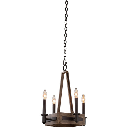 Kalco Duluth 4 Light Square Chandelier 508970SZ