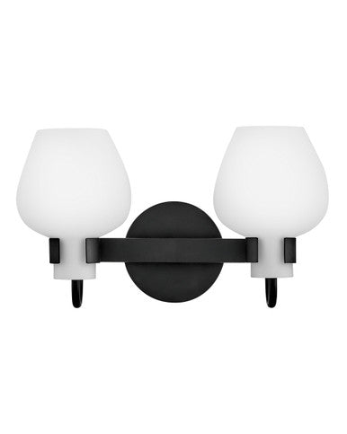 Hinkley Lighting Sylvie Small Vanity Black 50952BK