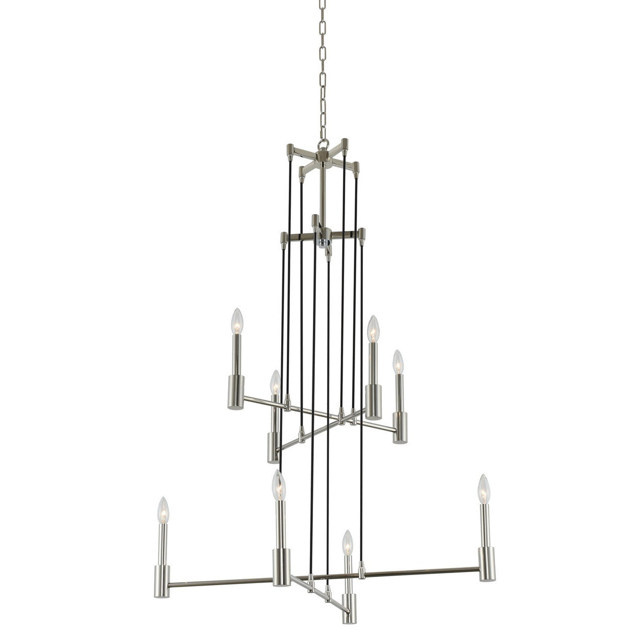 Kalco Kingston (4 + 4) Light 2 Tier Foyer 509851PN