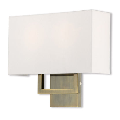 Livex Lighting Pierson Collection 2 Lt AB ADA Wall Sconce in Antique Brass 50990-01