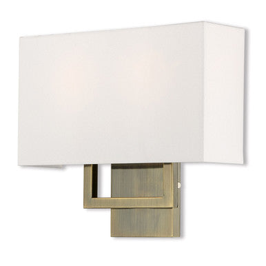 Livex Lighting Pierson Collection 2 Lt AB ADA Wall Sconce in Antique Brass 50990-01