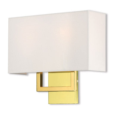 Livex Lighting Pierson Collection 2 Lt PB ADA Wall Sconce in Polished Brass 50990-02