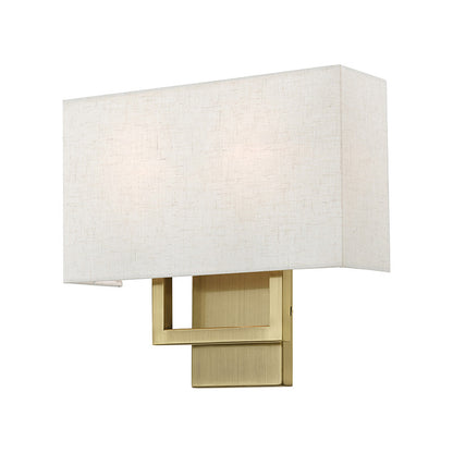 Livex Lighting Pierson Collection  2 Light Antique Brass ADA Sconce in Antique Brass 50994-01