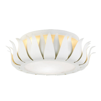 Crystorama Broche 3 Light Matte White Ceiling Mount 510-MT