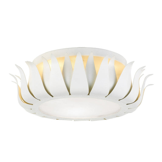 Crystorama Broche 3 Light Matte White Ceiling Mount 510-MT