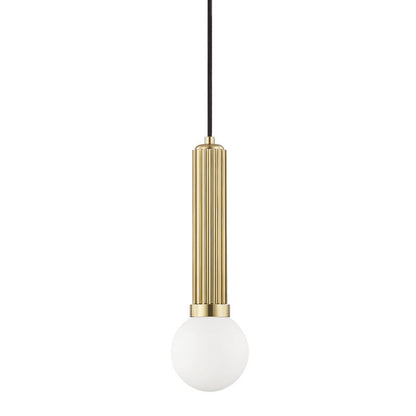 Hudson Valley Lighting Reade Pendant in Aged Brass 5104-AGB