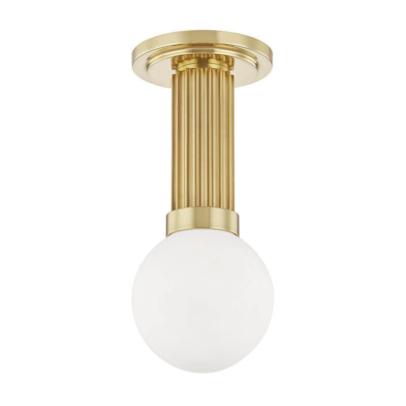 Hudson Valley Lighting Reade Semi Flush in Aged Brass 5106-AGB