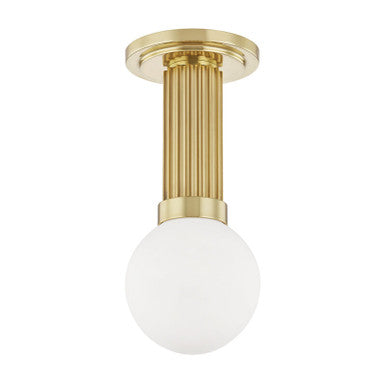 Hudson Valley Lighting Reade Semi Flush in Aged Brass 5106-AGB