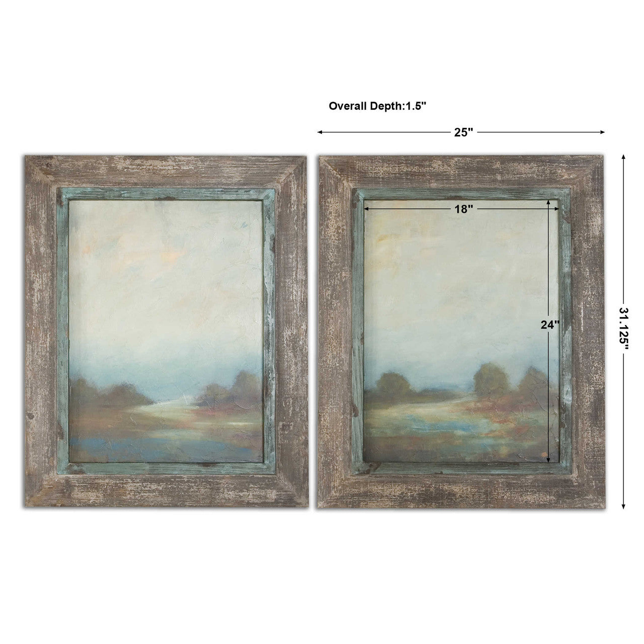 Uttermost Morning Vistas Framed Art S/2 51076