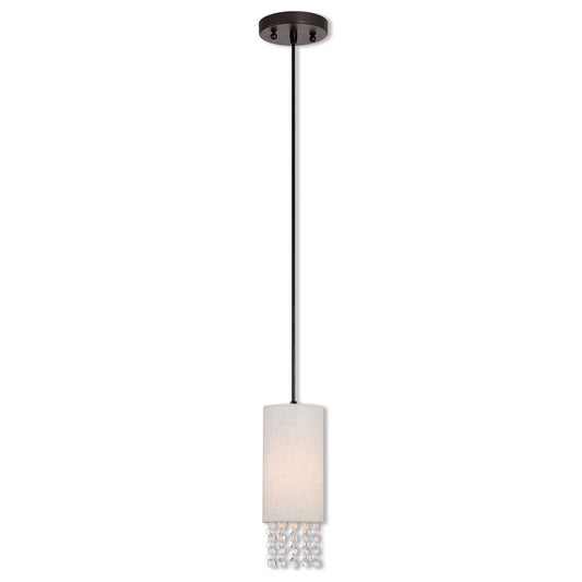 Livex Lighting Carlisle Collection 1 Lt EBZ Mini Pendant in English Bronze 51091-92