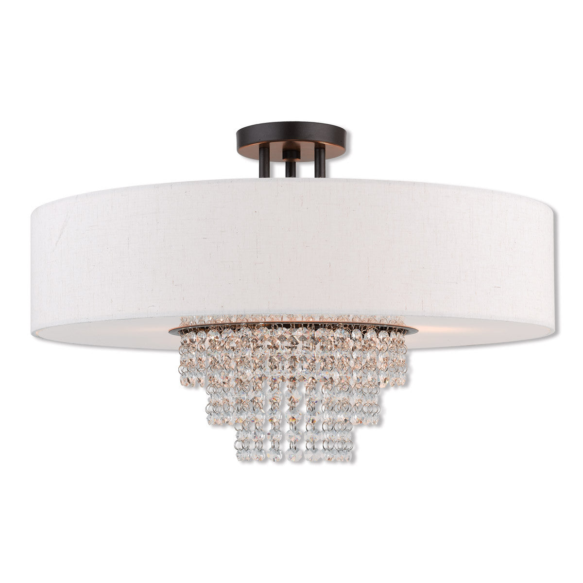 Livex Lighting Carlisle Collection 5 Lt EBZ Ceiling Mount in English Bronze 51098-92