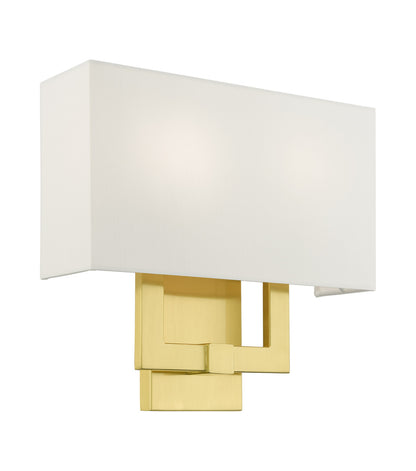 Livex Lighting ADA Wall Sconces Collection  2 Light Satin Brass ADA Sconce in Satin Brass 51103-12