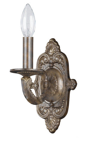 Crystorama Paris Market 1 Light Venetian Bronze Wall Mount 5111-VB