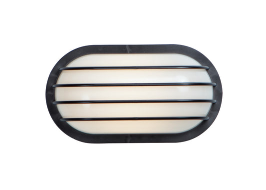 Maxim Bulwark 1-Light LED Outdoor Wall Sconce in Black 51110FTBK