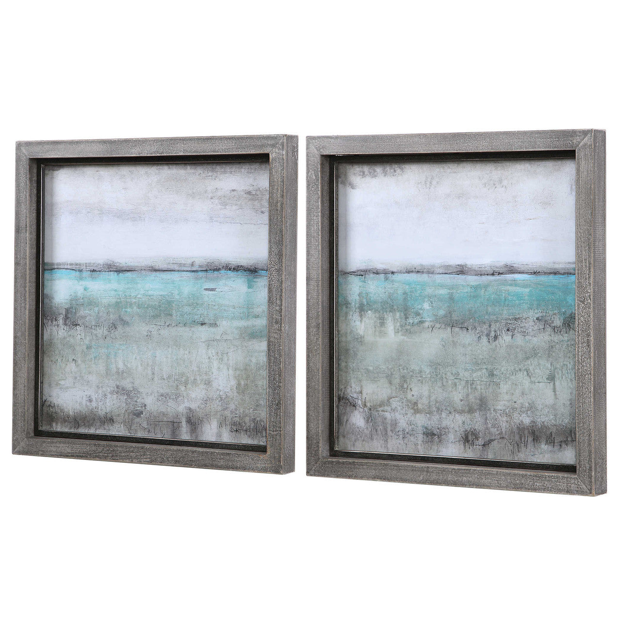 Uttermost Aqua Horizon Framed Prints Set/2 51114