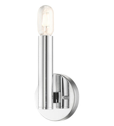 Livex Lighting Copenhagen Collection 1 Light Polished Chrome ADA Sconce 51131-05