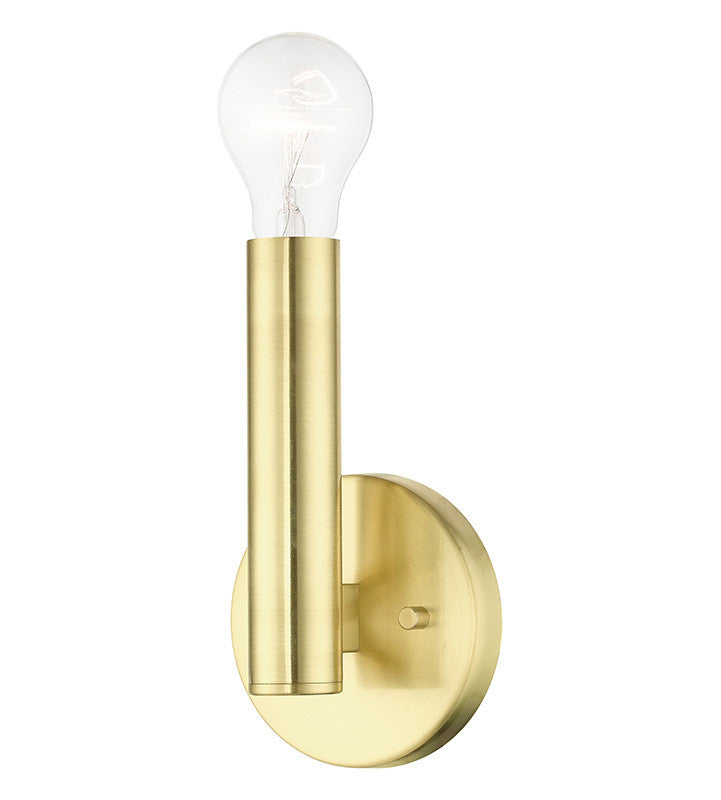 Livex Lighting Copenhagen Collection 1 Light Satin Brass ADA Sconce 51131-12