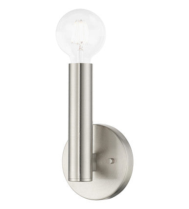 Livex Lighting Copenhagen Collection 1 Light Brushed Nickel ADA Sconce 51131-91