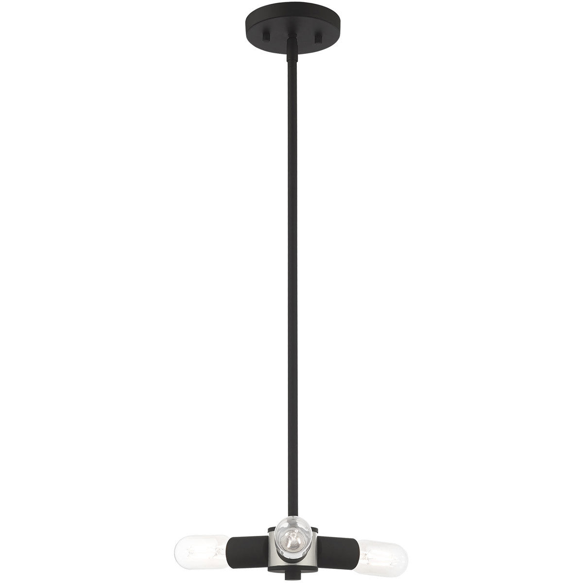 Livex Lighting Copenhagen Collection 3 Lt Black Mini Chandelier in Black 51133-04