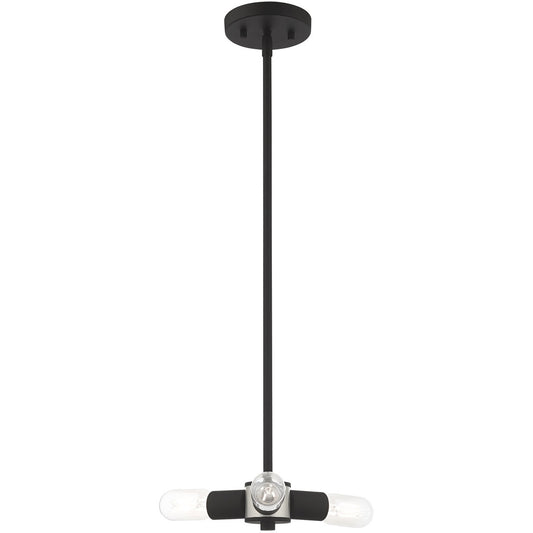 Livex Lighting Copenhagen Collection 3 Lt Black Mini Chandelier in Black 51133-04