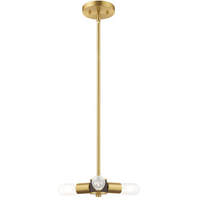 Livex Lighting Copenhagen Collection 3 Lt Satin Brass Mini Chandelier in Satin Brass 51133-12