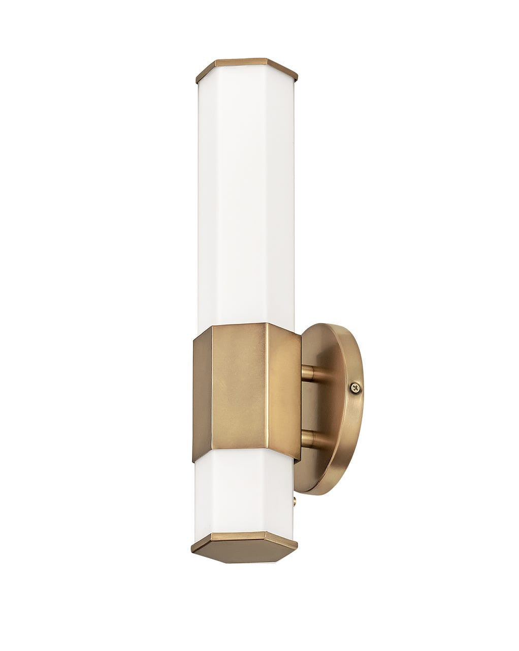 Hinkley Lighting Facet Small LED Sconce Heritage Brass 51150HB