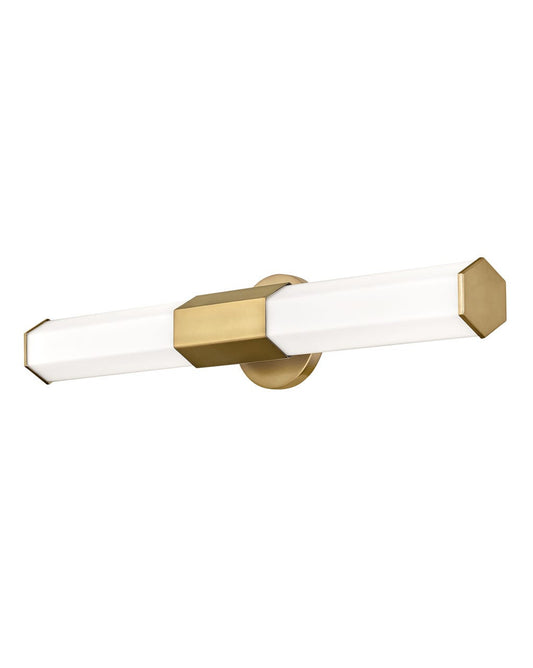 Hinkley Lighting Facet Medium LED Vanity Heritage Brass 51152HB