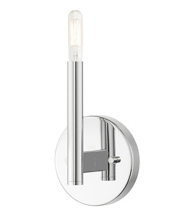 Livex Lighting Copenhagen Collection 1 Light Polished Chrome ADA Sconce 51171-05