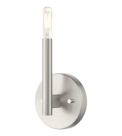 Livex Lighting Copenhagen Collection 1 Light Brushed Nickel ADA Sconce 51171-91