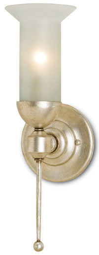 Currey & Co. Pristine Silver Wall Sconce 5117