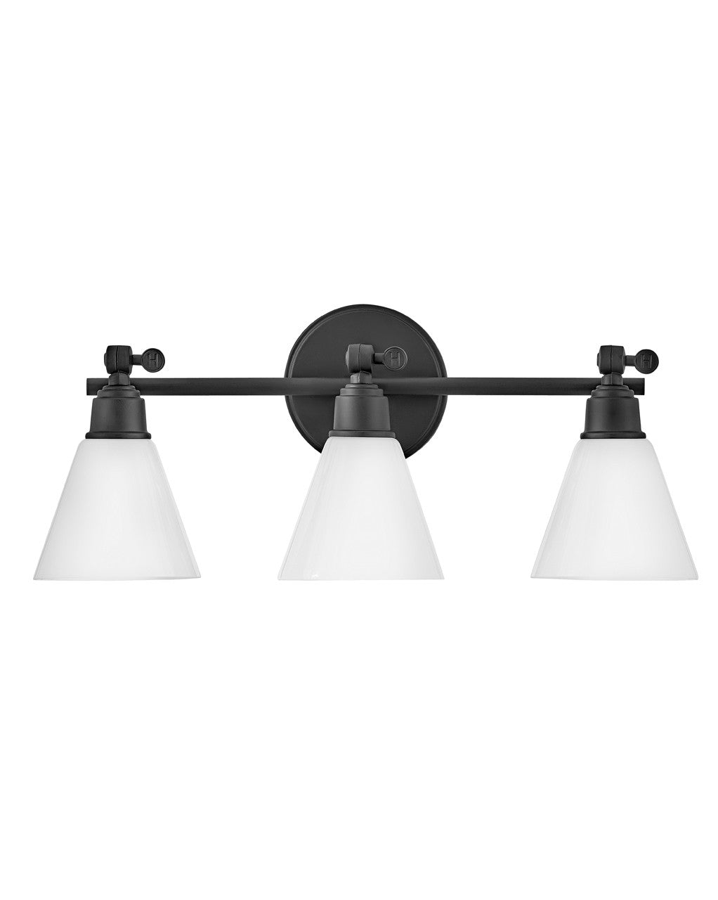 Hinkley Lighting Arti Three Light Vanity Black 51183BK