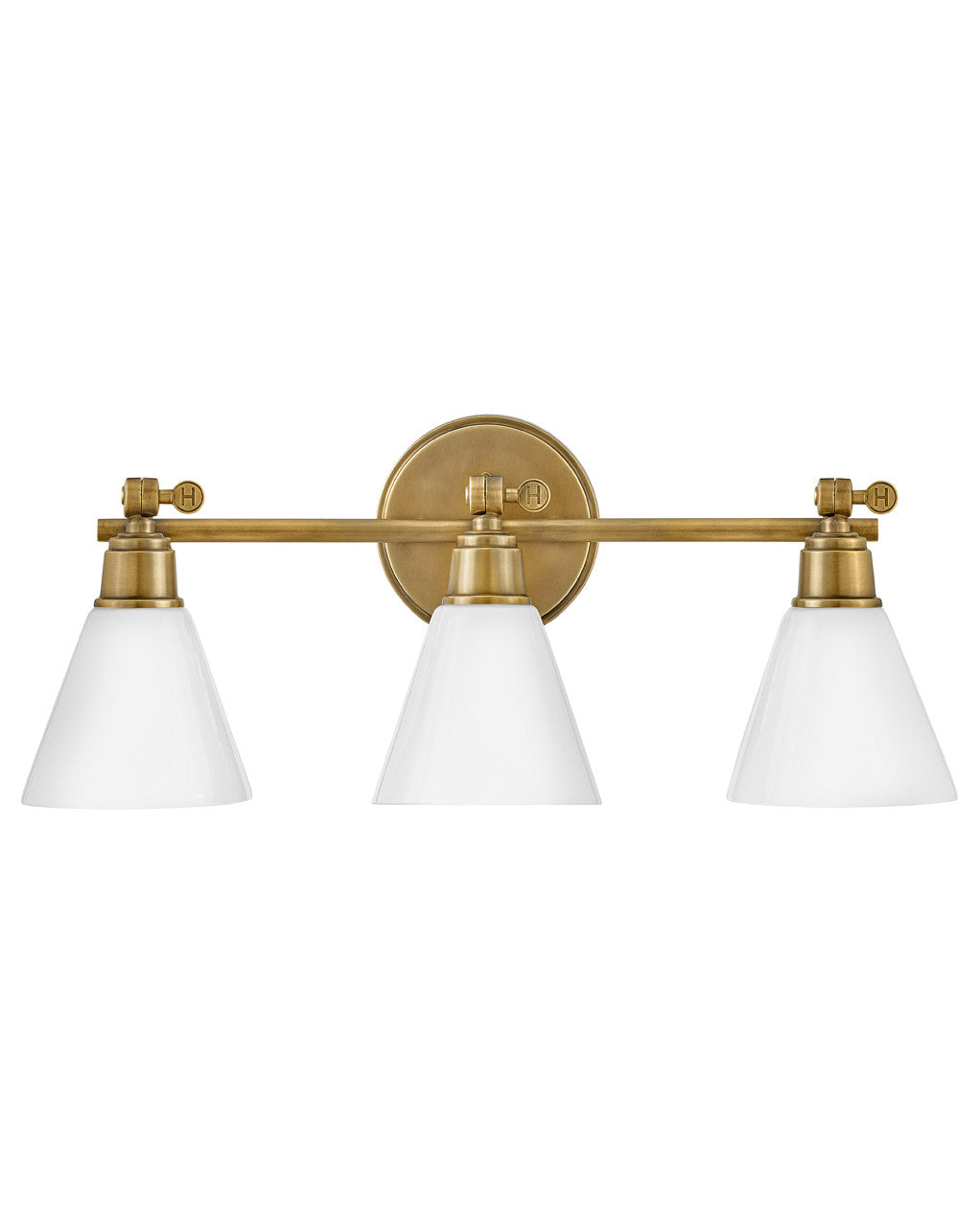 Hinkley Lighting Arti Three Light Vanity Heritage Brass 51183HB