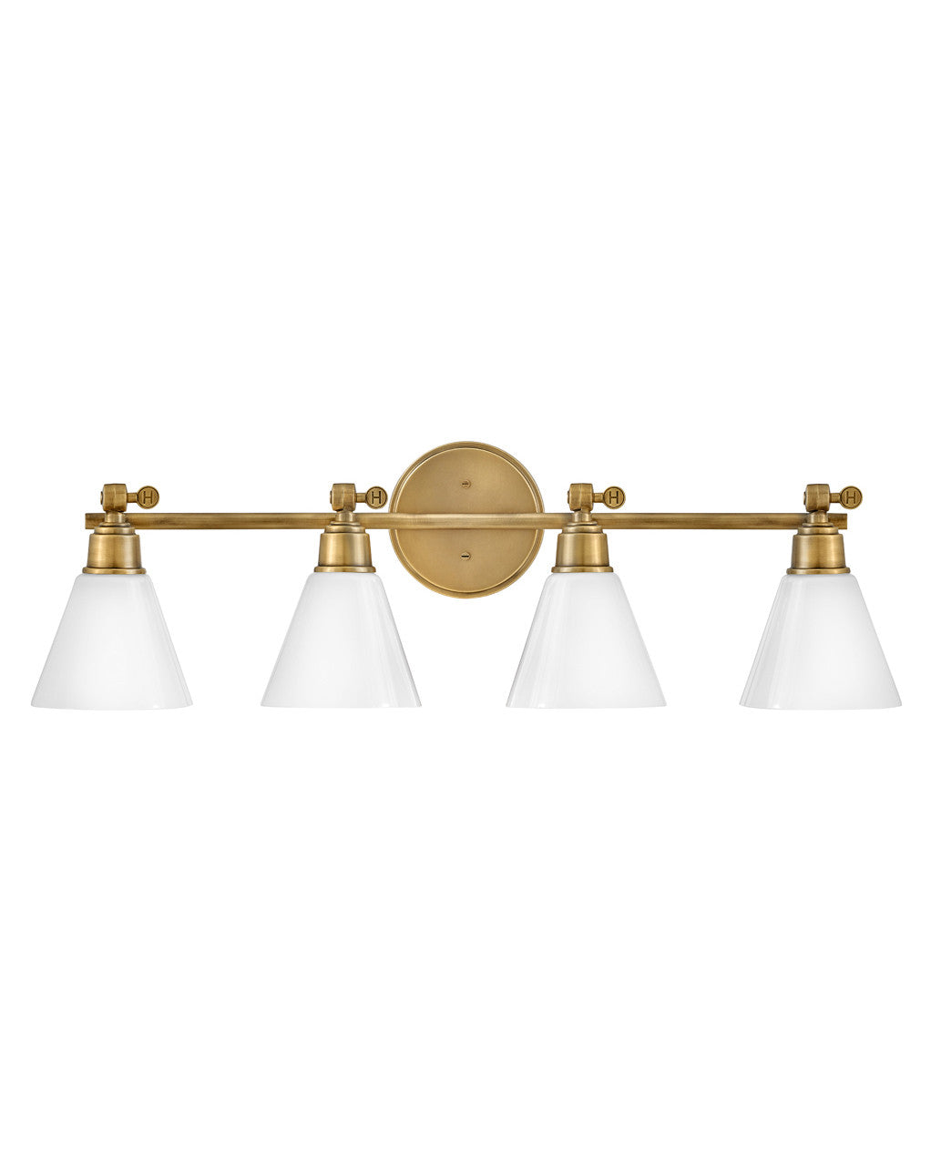 Hinkley Lighting Arti Four Light Vanity Heritage Brass 51184HB