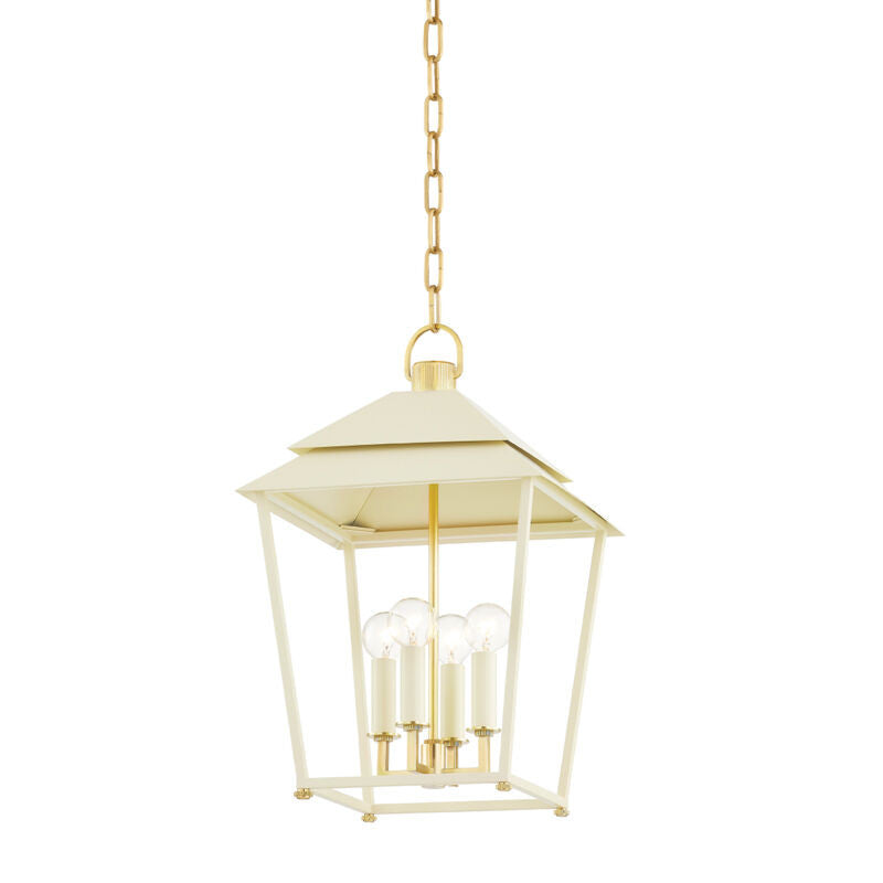 Hudson Valley Lighting Natick Lantern in Aged Brass 5119-AGB/SSD