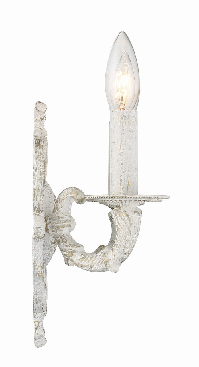 Crystorama Paris Market 2 Light Antique White Wall Mount 5122-AW