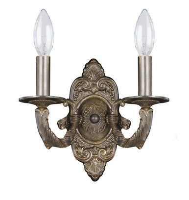 Crystorama Paris Market 2 Light Venetian Bronze Wall Mount 5122-VB