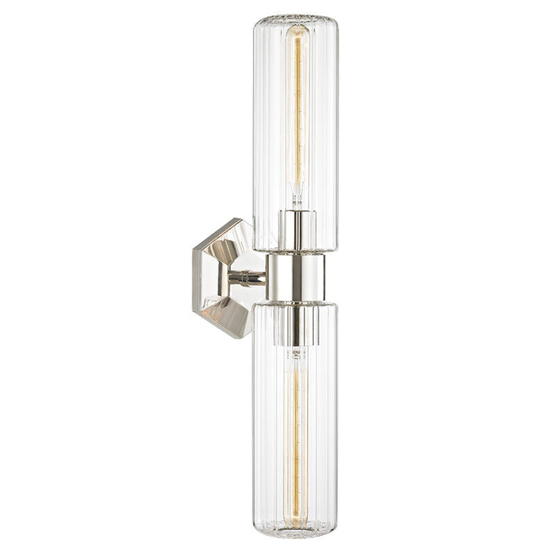 Hudson Valley Lighting Roebling Wall Sconce in Polished Nickel 5124-PN