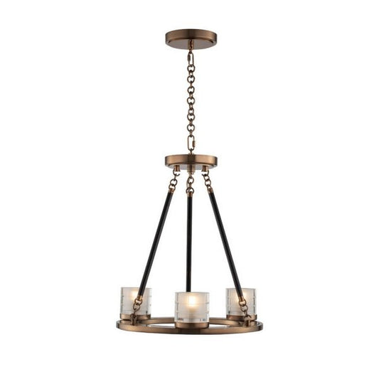 Kalco Library 3 Light Chandelier 512471LB