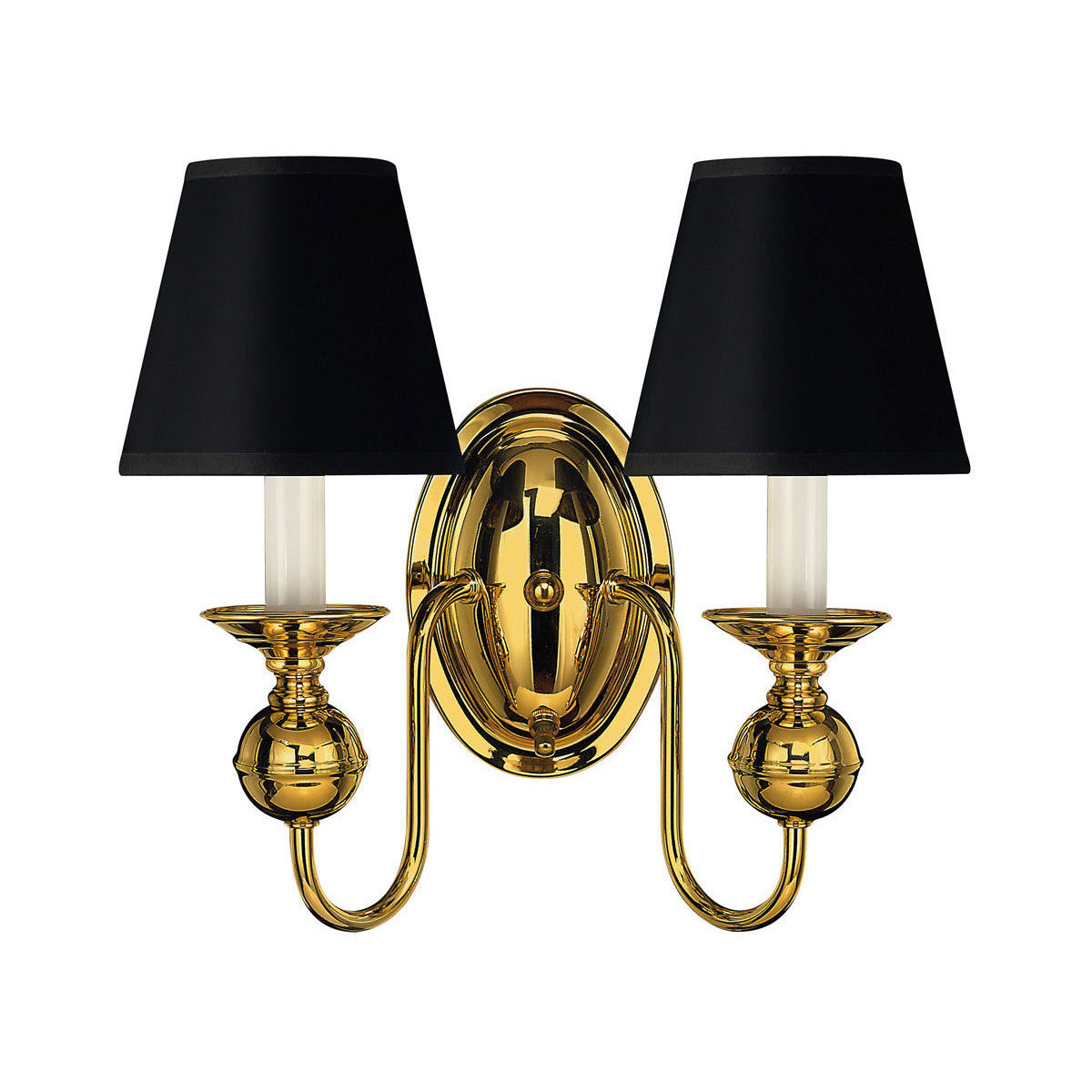 Hinkley Lighting Virginian Two Light Sconce Polished Brass 5124PB